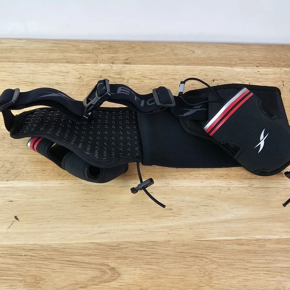 Fitletic Unisex One Size Belt Black Running Hydration‎ No Bottles Exercise Gear